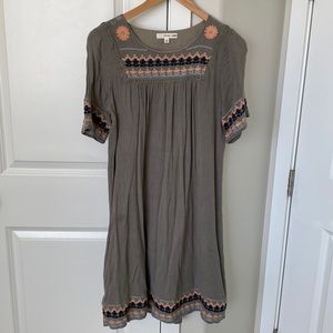 Orange creek flowy dress